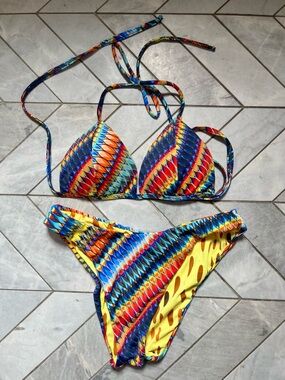 Bahamas Vibrant Multi-colour Bikini Size Small